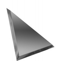 Треугольная зеркальная плитка графит 200х200 мм